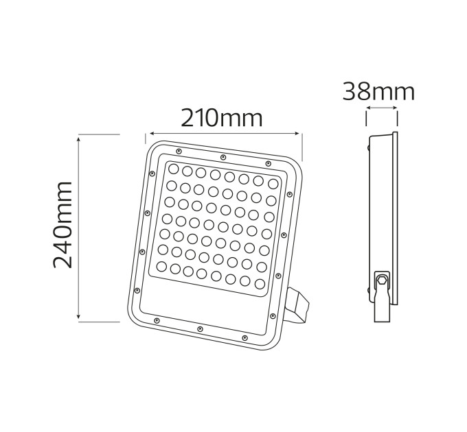 Прожектор світлодіодний OSELO-100 100W 6400K HOROZ ELECTRIC 068-025-0100-020