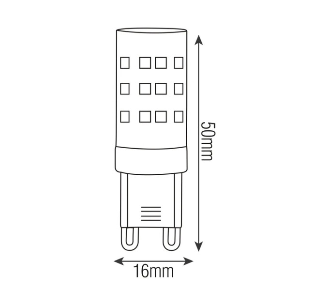 Світлодіодна лампа PETA-6 6W G9 6400K HOROZ ELECTRIC 001-045-0006-010