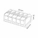 Клемник 5-х полюсний SLIM CONNECTOR-5 HOROZ ELECTRIC 103-002-0005-010