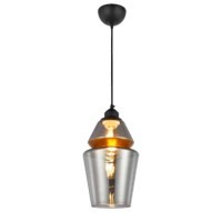 Світильник підвісний SPARK-2 титановий+мідь HOROZ ELECTRIC 021-016-0002-010
