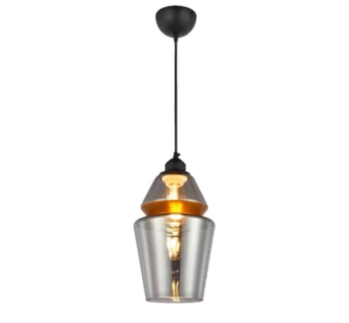 Світильник підвісний SPARK-2 титановий+мідь HOROZ ELECTRIC 021-016-0002-010