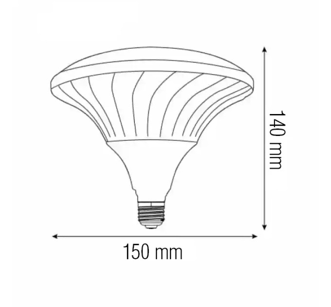 Світлодіодна лампа UFO PRO-50 50W E27 6400K HOROZ ELECTRIC 001-056-0050-010