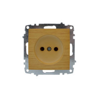 Розетка ELBI ZENA Woodline клен 1-на без заземлення без рамки ( 609-012700-215 )