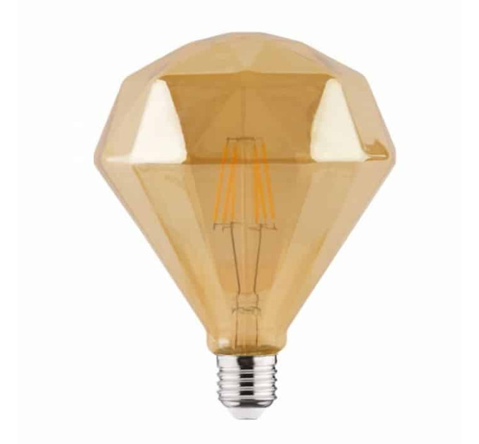 Світлодіодна лампа Filament RUSTIC DIAMOND-6 6W E27 2200К HOROZ ELECTRIC 001-034-0006-010