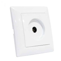 Розетка ТВ біла TINA HOROZ ELECTRIC 112-005-0012-010