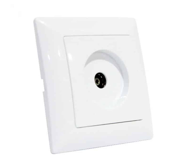 Розетка ТВ біла TINA HOROZ ELECTRIC 112-005-0012-010