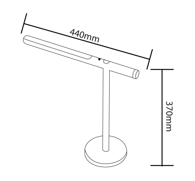 Світильник настільний LED BANU 22W білий HOROZ ELECTRIC 049-033-0022-010