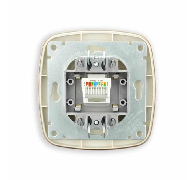 Розетка комп’ютерна золото ELA HOROZ ELECTRIC 112-007-0011-030