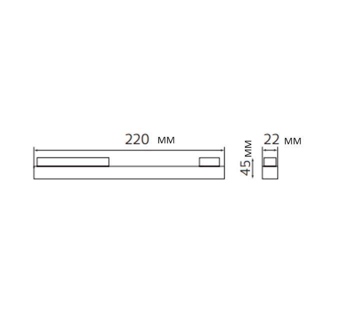 Світлодіодний світильник трековий лінійний MAGNET-LL2 12W чорний HOROZ ELECTRIC 129-002-0012-020