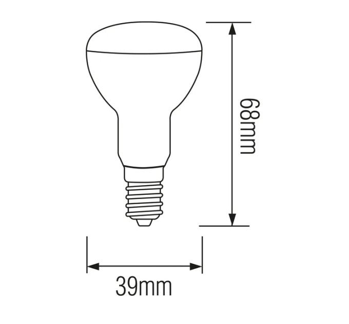 Світлодіодна лампа REFLED-4 4W E14 4200К R39 HOROZ ELECTRIC 001-039-0004-031