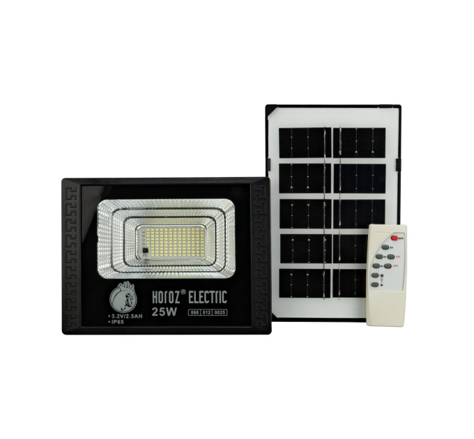 Прожектор світлодіодний з сонячною панеллю TIGER-25 25W 6400K HOROZ ELECTRIC 068-012-0025-010