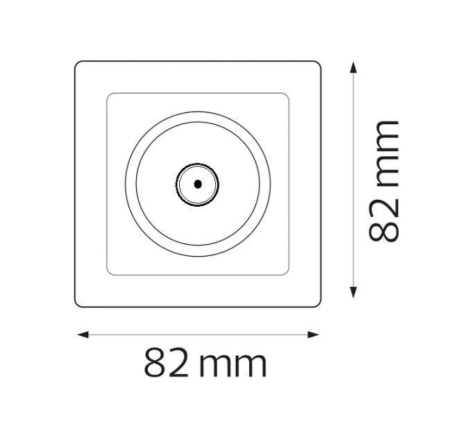 Розетка ТВ біла TINA HOROZ ELECTRIC 112-005-0012-010