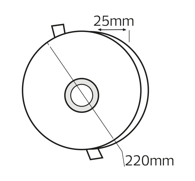 Світлодіодний світильник вбудований LED VALENTINA-36 36W 3000K-6500K білий HOROZ ELECTRIC 016-063-0036-010