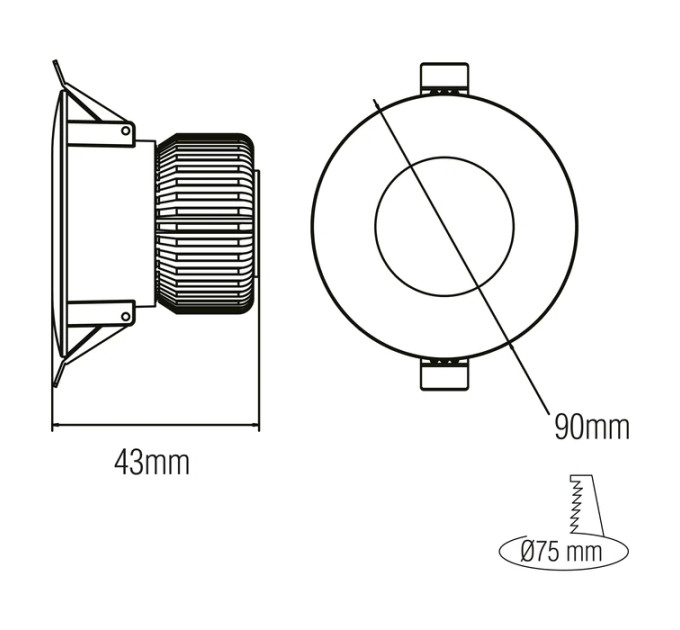 Світлодіодний світильник VANESSA-5 5W 6400K HOROZ ELECTRIC 016-044-0005-010