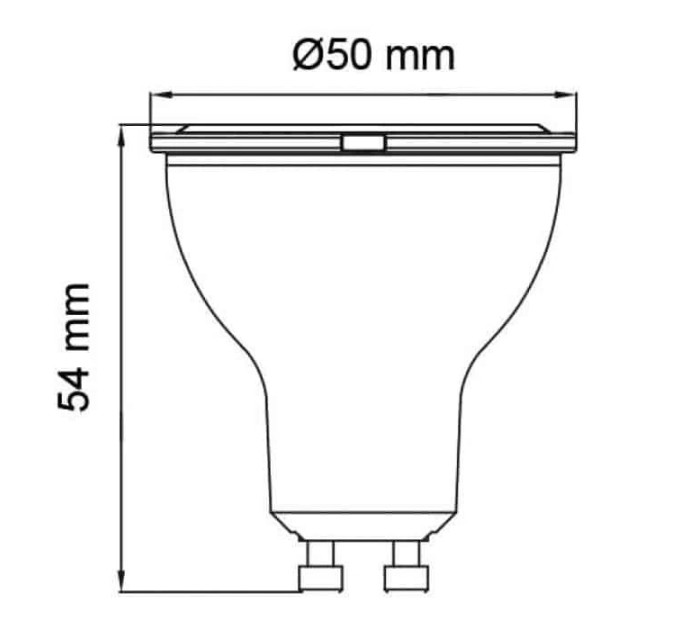Світлодіодна лампа CONVEX-10 10W GU10 6400К