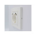 Розетка ZENA ELBI біла 1-на з заземленням + 2USB без рамки ( 609-010200-317 )