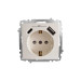 Розетка ZENA ELBI біла 1-на з заземленням + 2USB ( Type C+A ) без рамки ( 609-010200-334 )