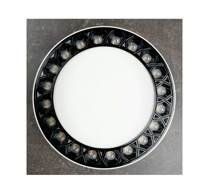 Світильник LED Violux ДББ ADAMANT-N 24W 4200K IP20 чорний ( 330171 )