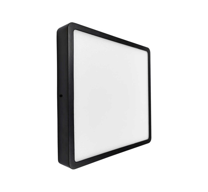 Світильник LED Violux ДББ RODOS квадрат 18W 5000K IP20 чорний ( 330351 )
