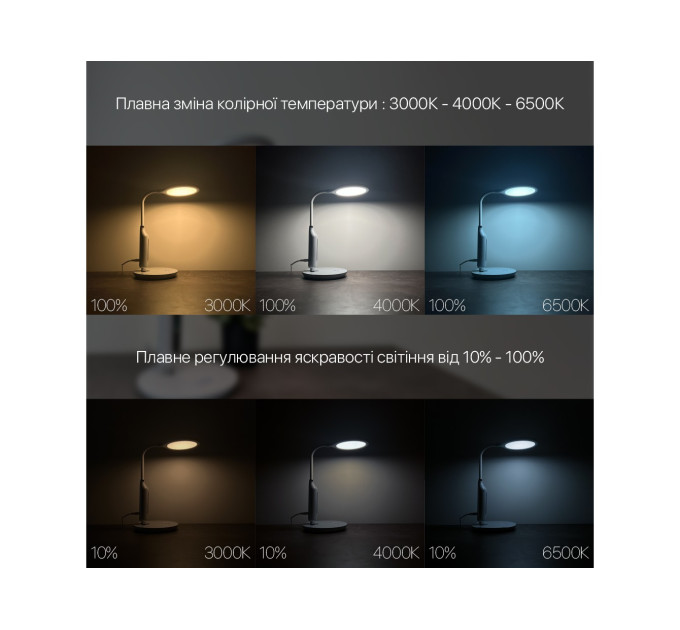 Світильник настільний LED STARLINK 10W 3000-6000К чорний Violux ( 530103 )
