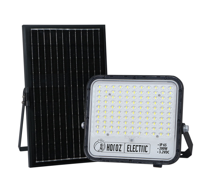 Прожектор світлодіодний з сонячною панеллю TIGER PRO-200 200W 6400K HOROZ ELECTRIC 068-012-1200-010