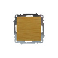 Вимикач ELBI ZENA Woodline клен 1кл без рамки ( 609-012700-200 )