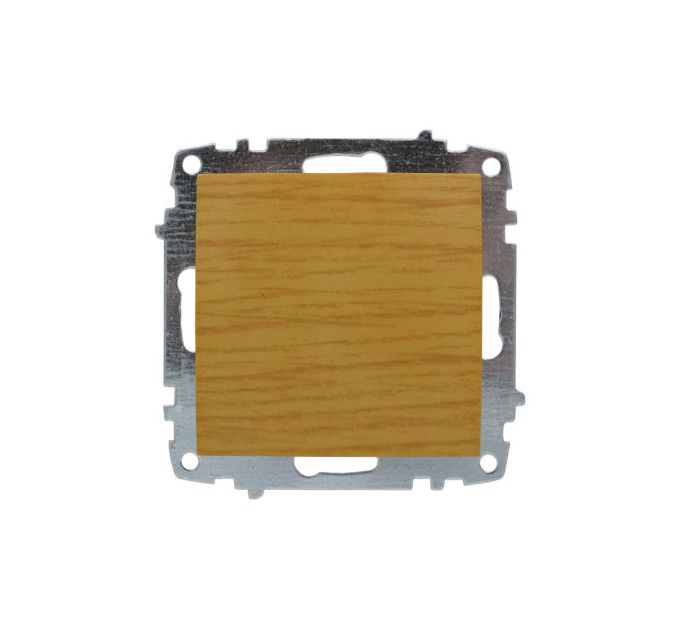 Вимикач ELBI ZENA Woodline клен 1кл без рамки ( 609-012700-200 )
