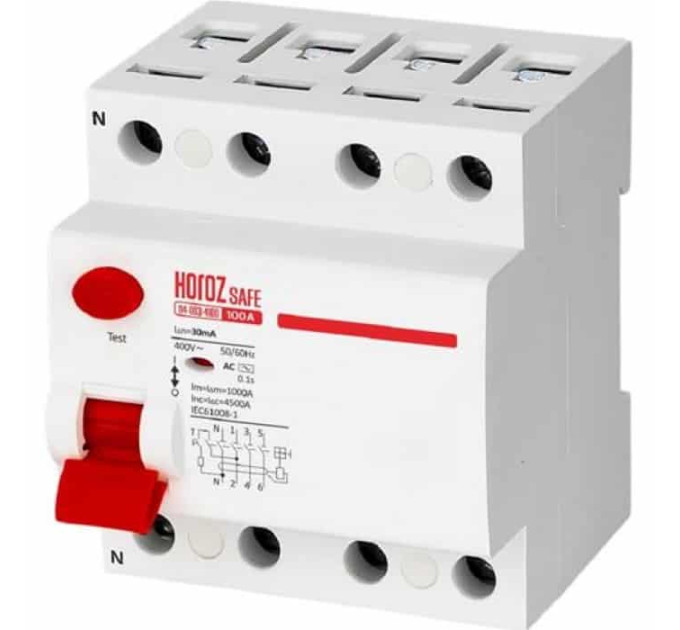 ПЗВ SAFE 100А 4P HOROZ ELECTRIC 114-003-4100-010