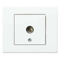 Розетка ТВ прохідна біла GRANO OVIVO 400-010300-224
