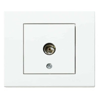 Розетка ТВ прохідна біла GRANO OVIVO 400-010300-224