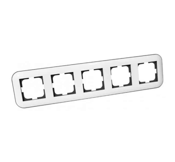 Рамка 5-на LOFT білий+сірий OVIVO 404-010003-250
