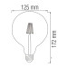 Світлодіодна лампа FILAMENT RUSTIC GLOBE-6 6W E27 2200К HOROZ ELECTRIC 001-030-0006-010