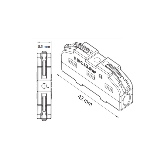Клемник 1-но полюсний TERMINAL-1 HOROZ ELECTRIC 106-005-0001-010