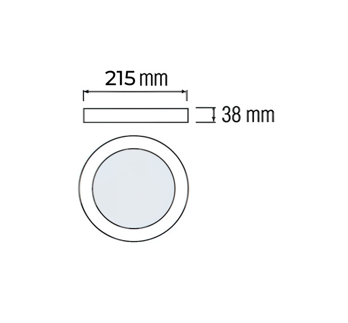 Світлодіодний світильник CATALINA-24 3CCT 24W чорний HOROZ ELECTRIC 016-081-1024-020