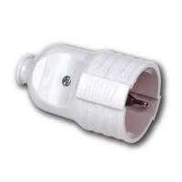 Штепсельне гніздо з заземленням HOROZ ELECTRIC 300-000-706