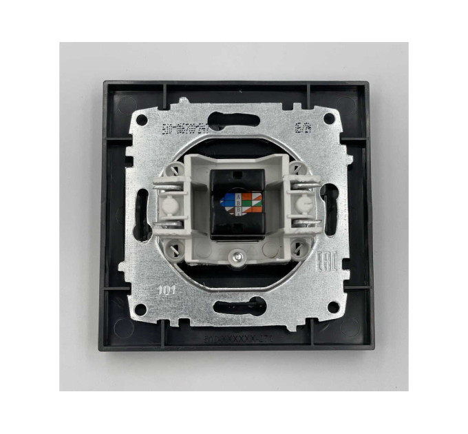 Розетка EL-BI VEGA антрацит матовий комп'ютерна 1-на CAT6 RJ45 ( 510-016700-247 )