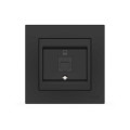 Розетка EL-BI VEGA чорна мат комп'ютерна 1-на CAT6 RJ45 ( 510-014800-247 )