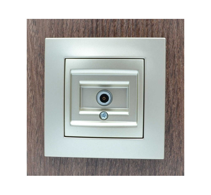 Розетка ELBI ZENA Silverline титан TV без рамки ( 609-011400-273 )
