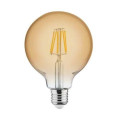 Світлодіодна лампа FILAMENT RUSTIC GLOBE-6 6W E27 2200К HOROZ ELECTRIC 001-030-0006-010