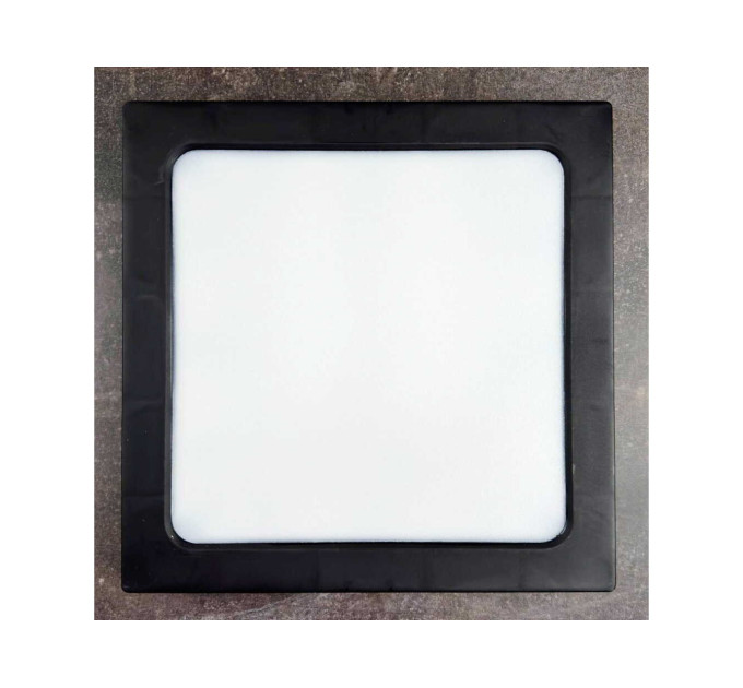 Світильник LED Violux ДББ FRAME-N 18W 5000K IP20 квадрат чорний ​( 330421 )