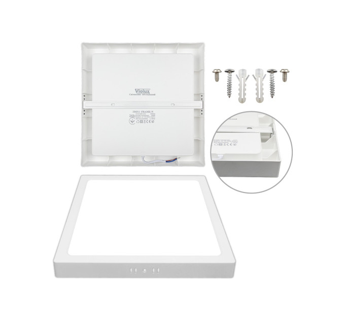 Світильник LED Violux ДББ FRAME-N 18W 5000K IP20 квадрат ( 330301 )