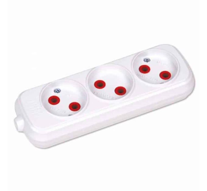 Колодка 3 гнізда HOROZ ELECTRIC 200-300-303