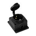 Колодка 1 гніздо з кришкою HOROZ ELECTRIC 220-000-101