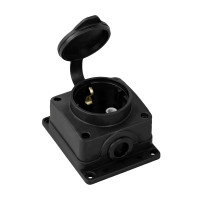 Колодка 1 гніздо з кришкою HOROZ ELECTRIC 220-000-101