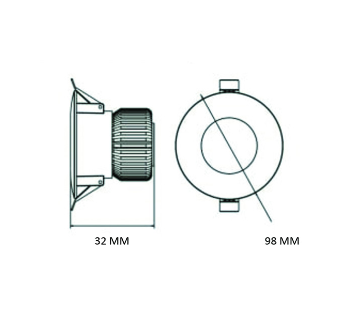 Світлодіодний світильник врізний ALEXA-8 3CCT 8W HOROZ ELECTRIC 016-048-1008-010