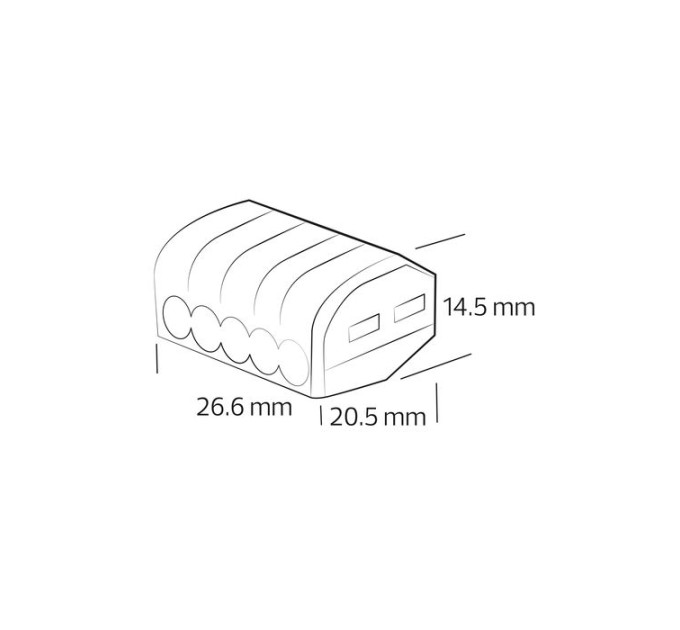 Роз’єм 5-х полюсний CONNECTOR-5 HOROZ ELECTRIC 103-001-0005-010