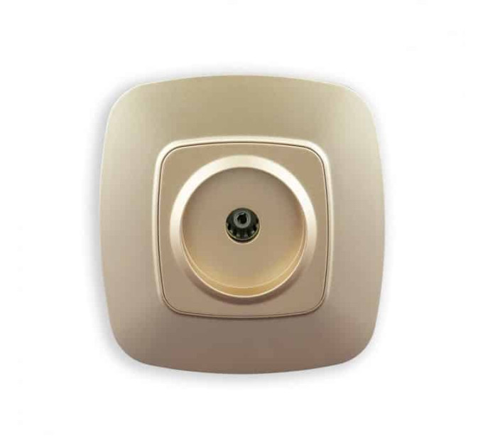Розетка ТВ золото ELA HOROZ ELECTRIC 112-007-0009-030