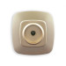 Розетка ТВ золото ELA HOROZ ELECTRIC 112-007-0009-030