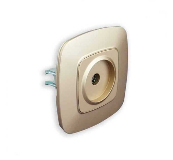 Розетка ТВ золото ELA HOROZ ELECTRIC 112-007-0009-030