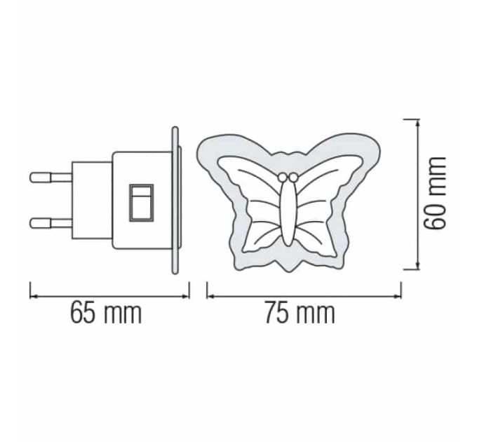 Нічник led DUFFY синій HOROZ ELECTRIC 085-001-0005-014